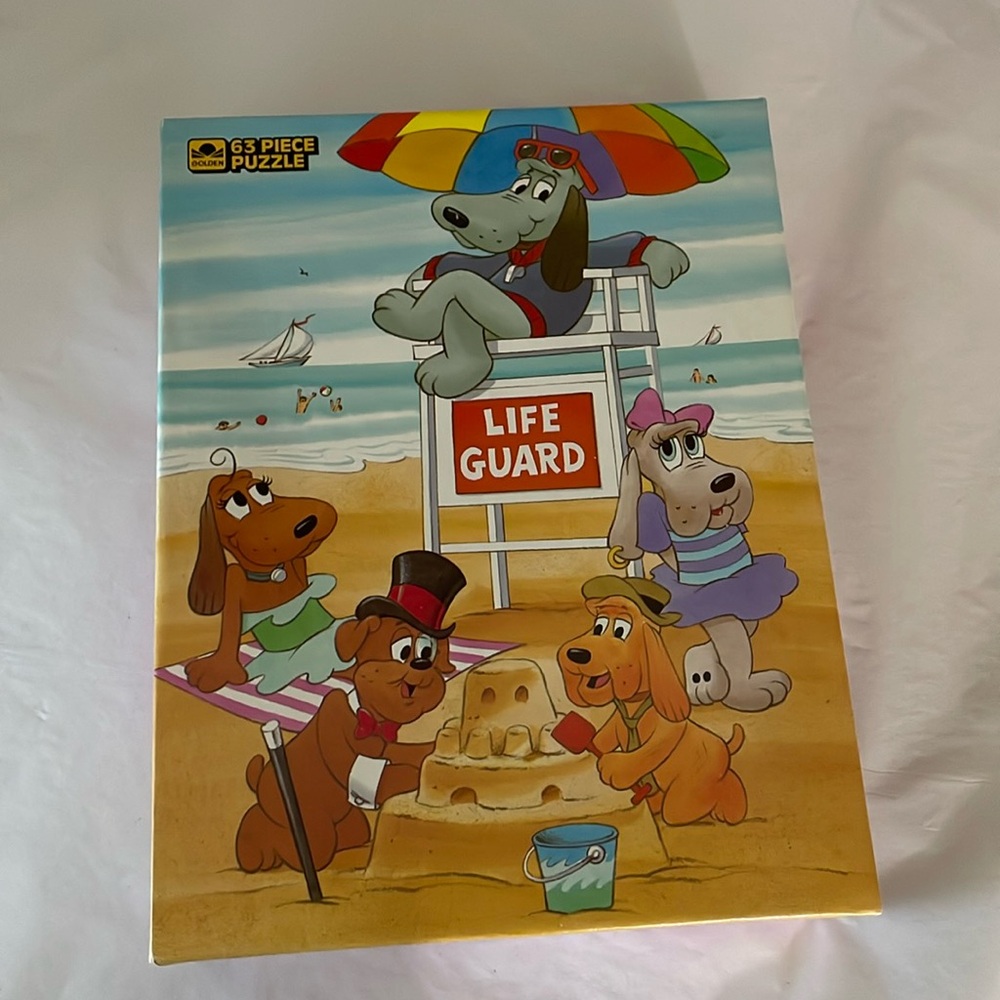 Old school 1986 NWT sealed  in box puzzle pound puppies vintage puzzel